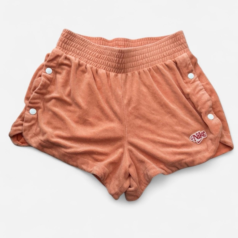 Nike Peach Orange Athletic Toweling Micro Shorts